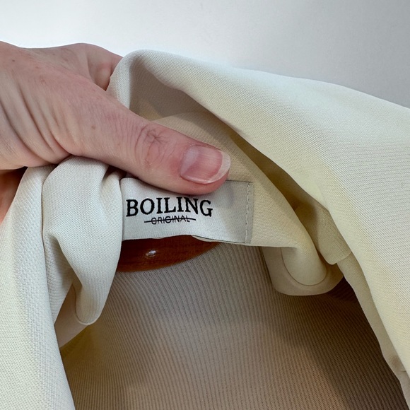 Gorgeous Oversized Double breasted Ivory Blazer US L - Picture 6 of 14